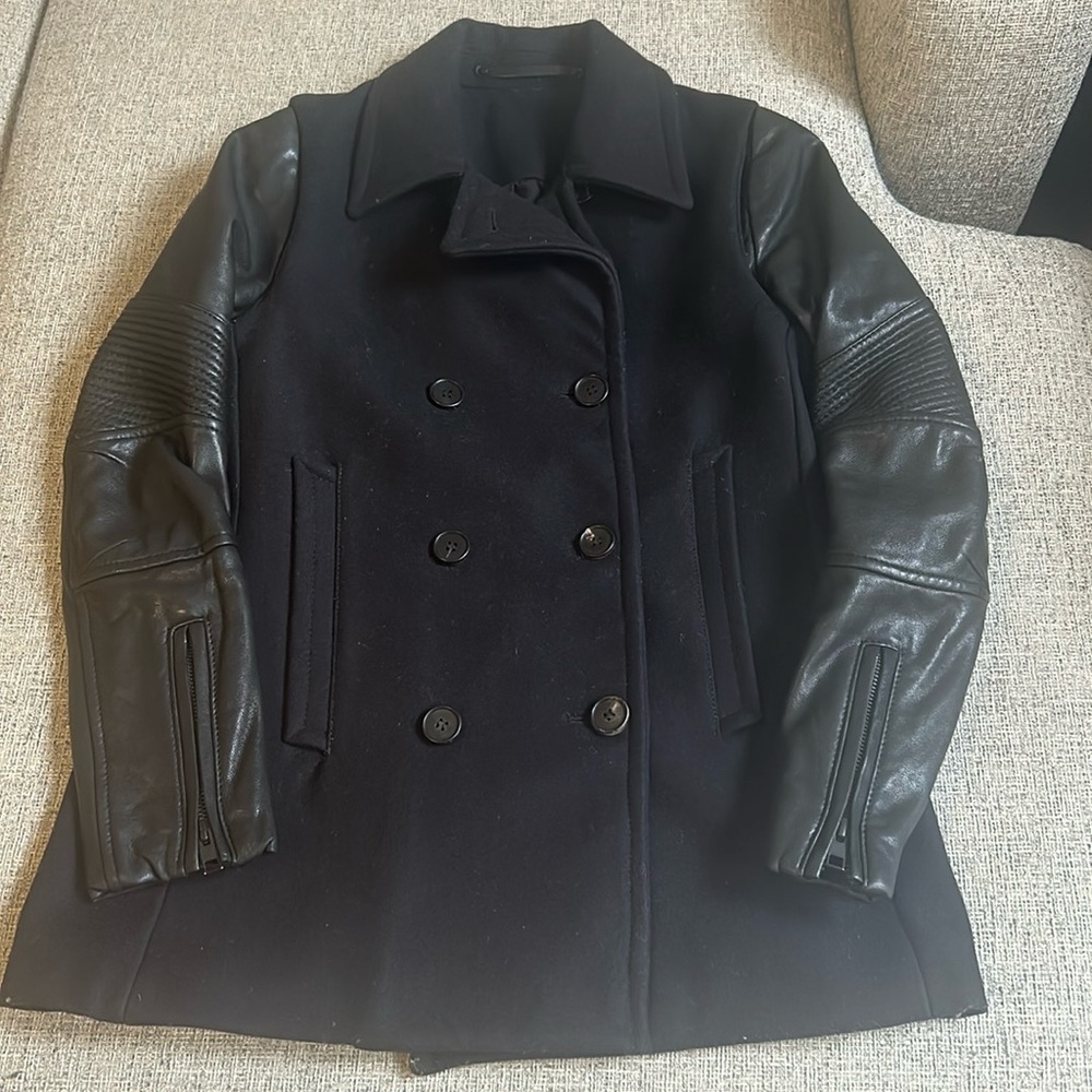All Saints Leather Coat